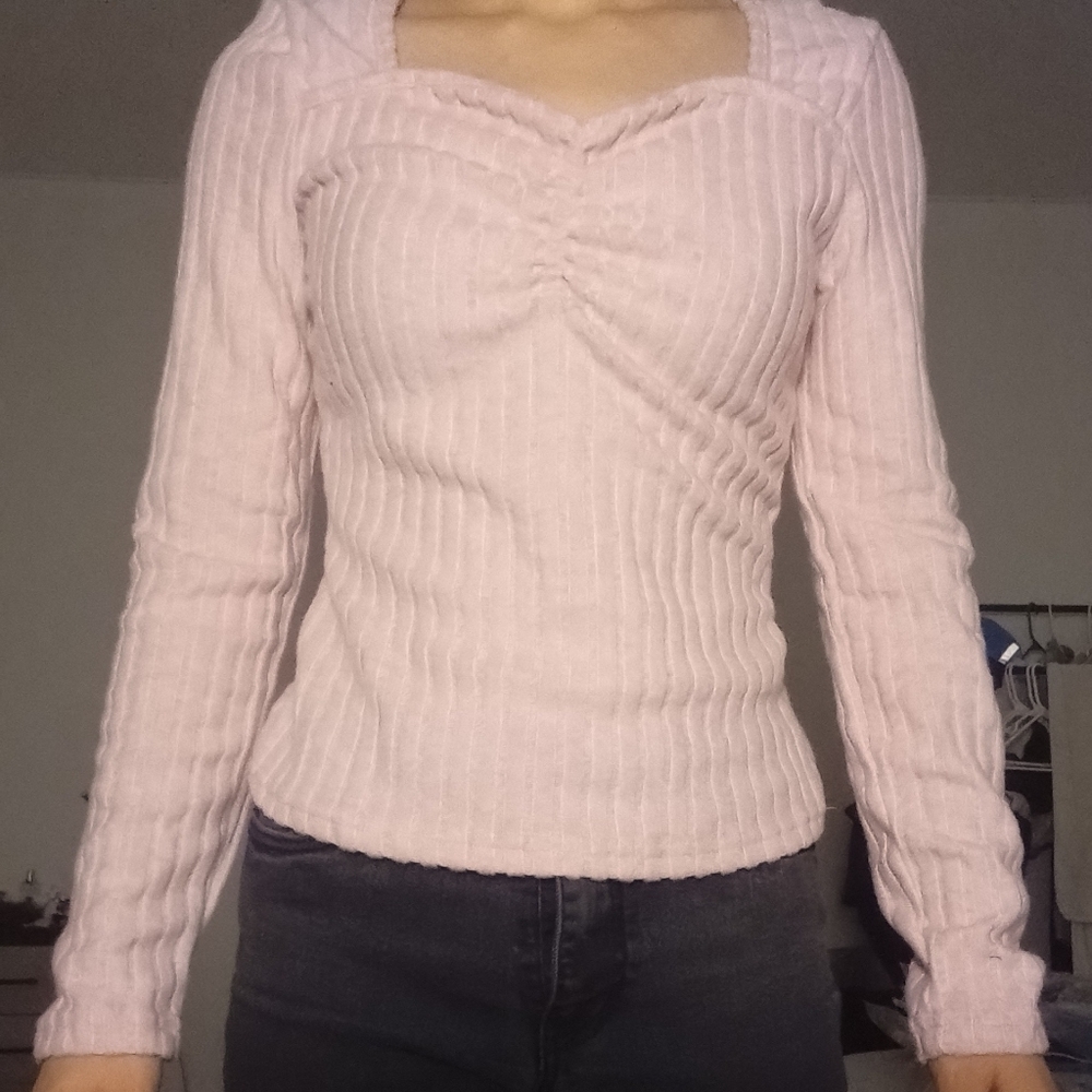 Pink long sleeve shirt
